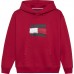 TOMMY HILFIGER μπλούζα φούτερ παιδική KB0KB10112-XLD κόκκινη
